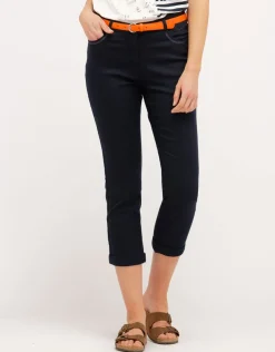 Christine Laure Pantacourts|Pantalons*Pantacourt marine chic