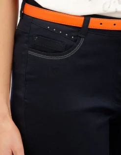 Christine Laure Pantacourts|Pantalons*Pantacourt marine chic