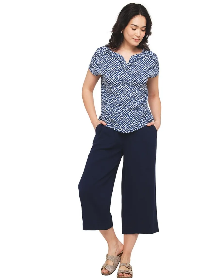 Christine Laure Pantacourts*Pantacourt marine coton