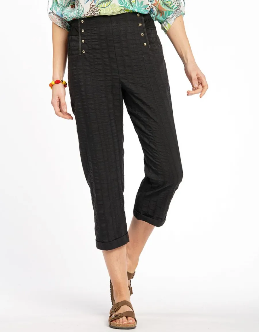 Christine Laure Pantacourts|Pantalons*Pantacourt noir léger