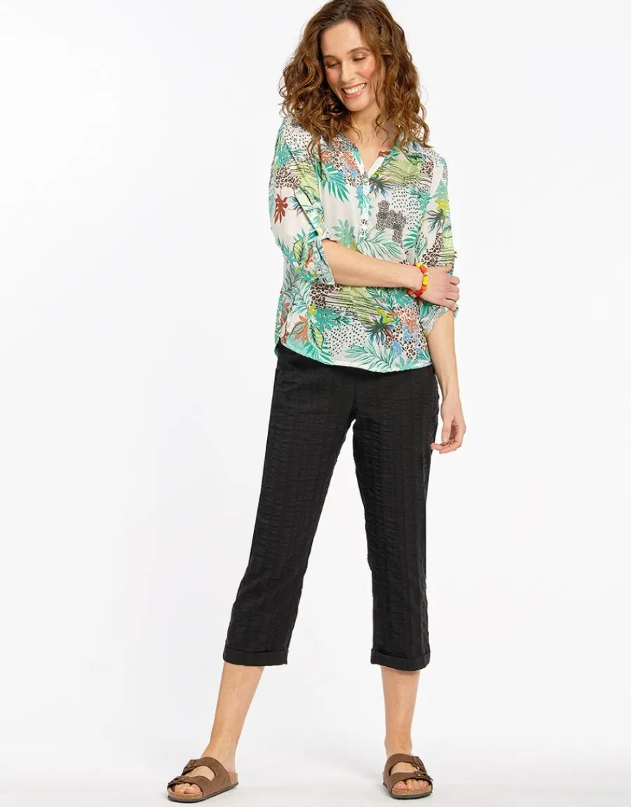 Christine Laure Pantacourts|Pantalons*Pantacourt noir léger