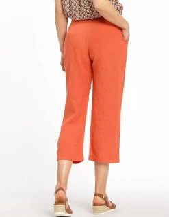 Christine Laure Pantacourts*Pantacourt orange en lin