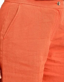 Christine Laure Pantacourts*Pantacourt orange en lin