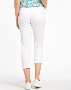 Christine Laure Pantacourts|Pantalons*Pantacourt stretch blanc