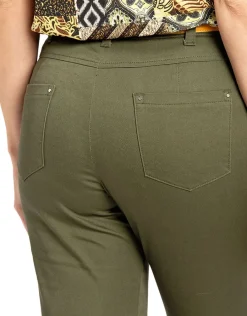 Christine Laure Pantacourts|Pantalons*Pantacourt stretch kaki