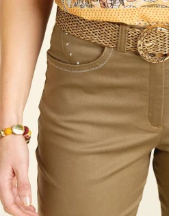 Christine Laure Pantacourts*Pantacourt taupe coton