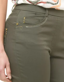 Christine Laure Pantacourts*Pantacourt vert kaki