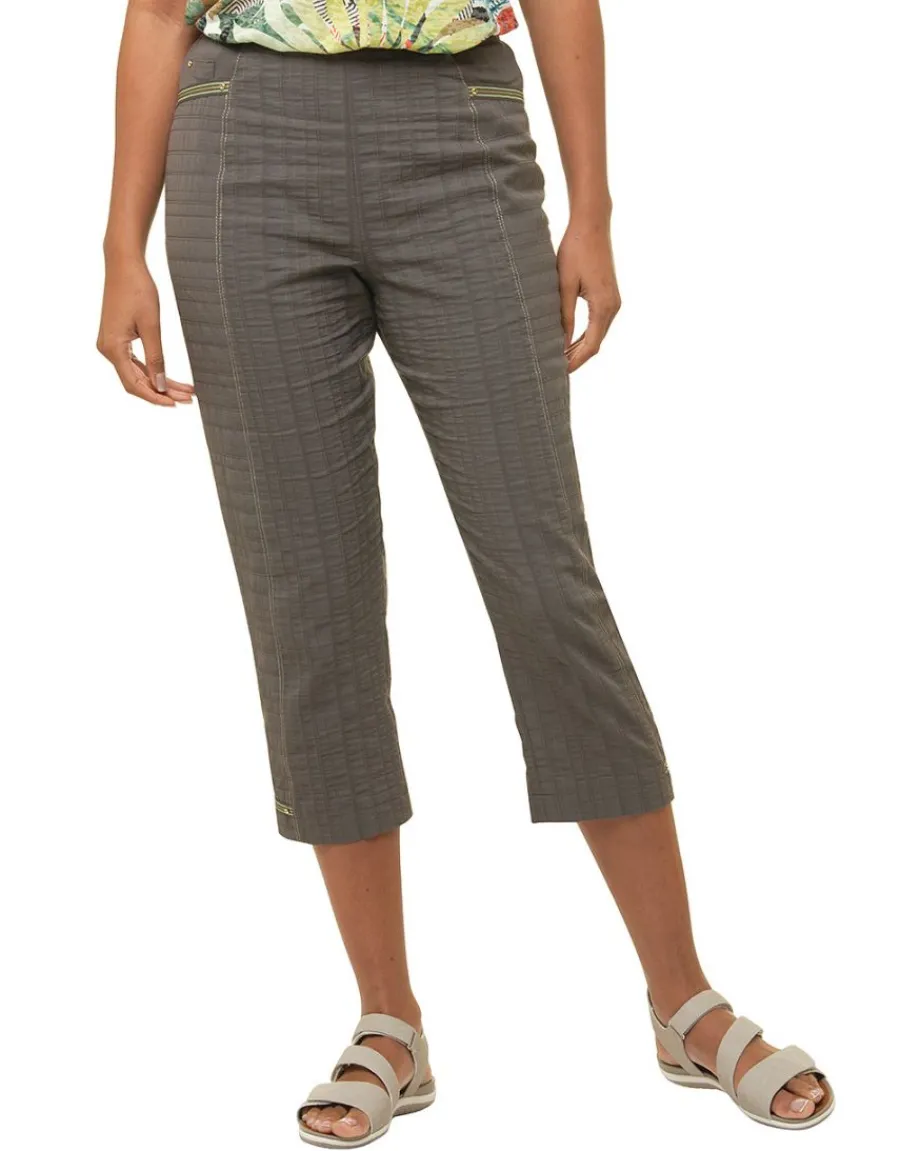 Christine Laure Pantacourts*Pantacourt vert kaki