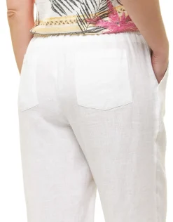 Christine Laure Larges|Pantalons*Pantalon 100% lin blanc