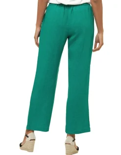 Christine Laure Larges|Pantalons*Pantalon 100% lin vert