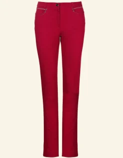 Christine Laure Ajustés|Pantalons*Pantalon 5 poches rouge