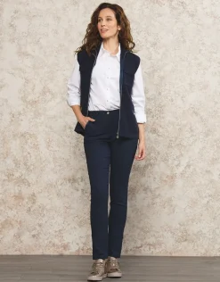 Christine Laure Ajustés|Pantalons*Pantalon bleu fantaisie