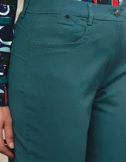 Christine Laure Ajustés|Pantalons*Pantalon bleu 7/8ème