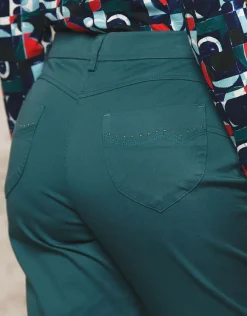 Christine Laure Ajustés|Pantalons*Pantalon bleu 7/8ème