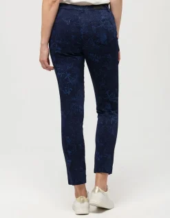 Christine Laure Slims|Pantalons*Pantalon bleu motifs 7/8e