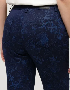 Christine Laure Slims|Pantalons*Pantalon bleu motifs 7/8e