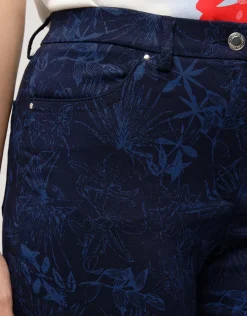 Christine Laure Slims|Pantalons*Pantalon bleu motifs 7/8e