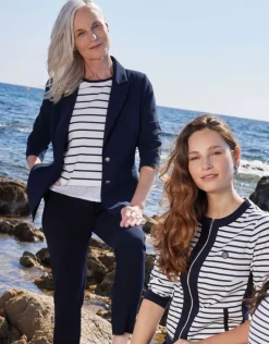 Christine Laure Droits|Pantalons*Pantalon chic bleu marine