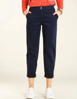 Christine Laure Droits|Pantalons*Pantalon chino marine