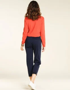 Christine Laure Droits|Pantalons*Pantalon chino marine