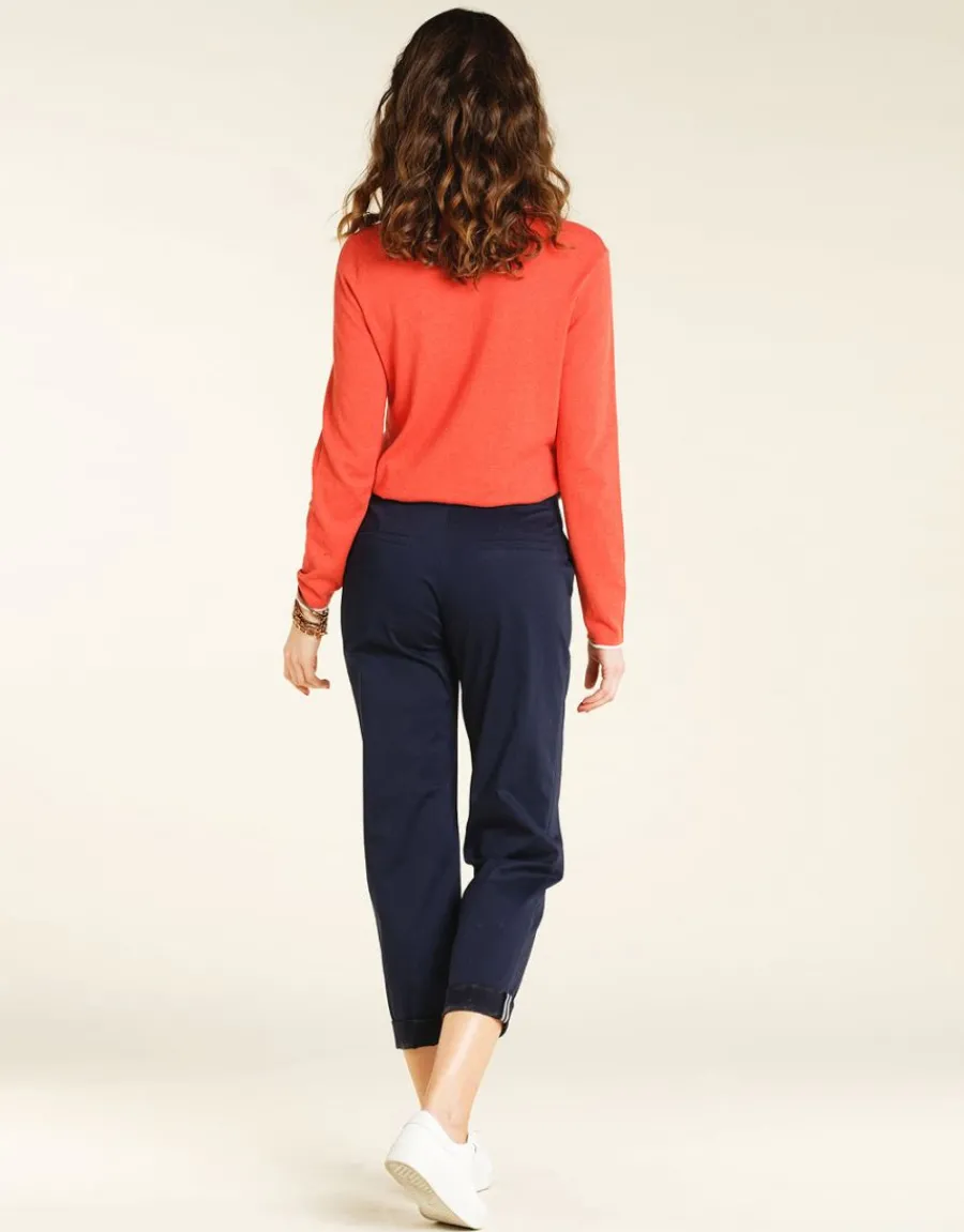 Christine Laure Droits|Pantalons*Pantalon chino marine