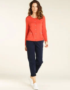 Christine Laure Droits|Pantalons*Pantalon chino marine