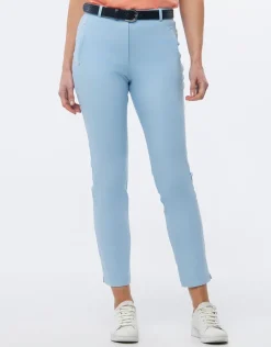 Christine Laure Ajustés|Pantalons*Pantalon coton bleu ciel