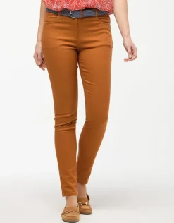 Christine Laure Slims|Pantalons*Pantalon coton orangé