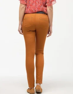 Christine Laure Slims|Pantalons*Pantalon coton orangé
