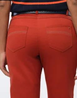 Christine Laure Ajustés|Pantalons*Pantalon coton terracotta