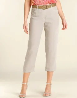 Christine Laure Droits|Pantalons*Pantalon droit 7/8e beige