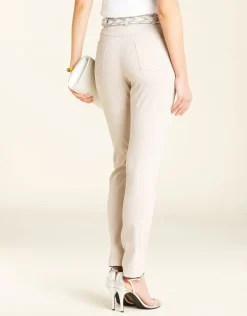 Christine Laure Droits|Pantalons*Pantalon 7/8e beige