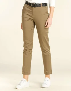 Christine Laure Ajustés|Pantalons*Pantalon 7/8e beige taupe