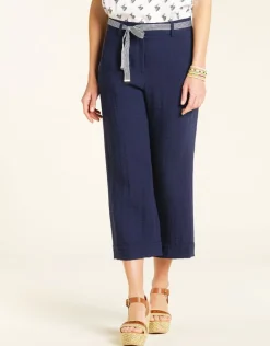Christine Laure Larges|Pantalons*Pantalon 7/8e bleu marine