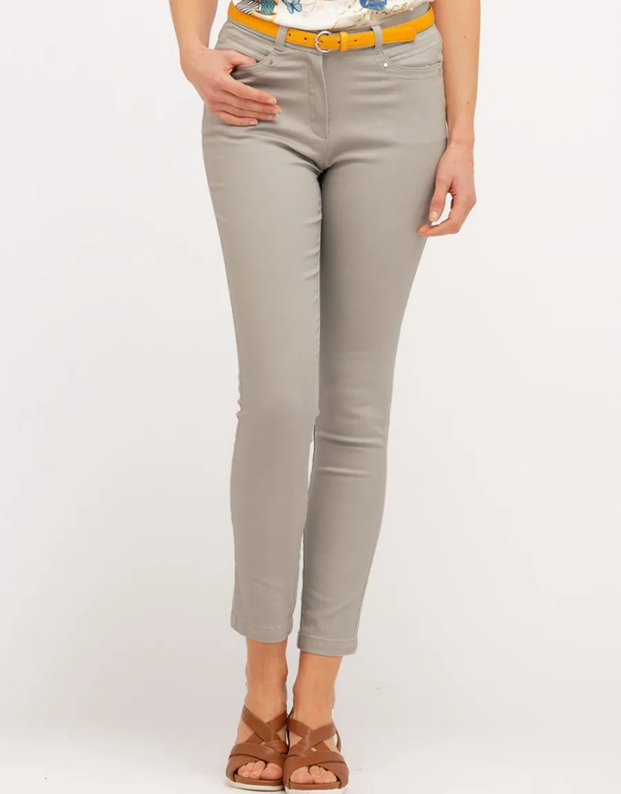 Christine Laure Slims|Pantalons*Pantalon 7/8e gris