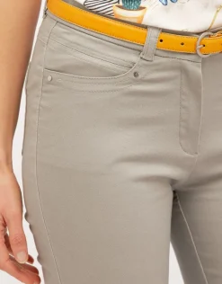 Christine Laure Slims|Pantalons*Pantalon 7/8e gris