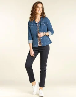 Christine Laure Ajustés|Pantalons*Pantalon 7/8e marine