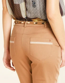 Christine Laure Droits|Pantalons*Pantalon en coton beige