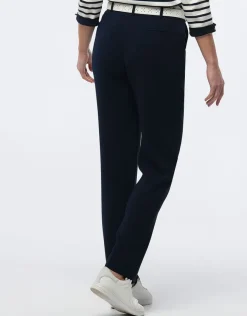 Christine Laure Pantalons|Droits*Pantalon en crêpe marine