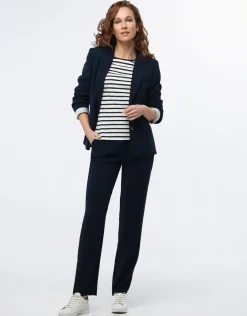 Christine Laure Pantalons|Droits*Pantalon en crêpe marine