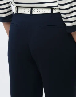 Christine Laure Pantalons|Droits*Pantalon en crêpe marine