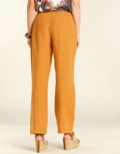 Christine Laure Larges|Pantalons*Pantalon en lin ocre