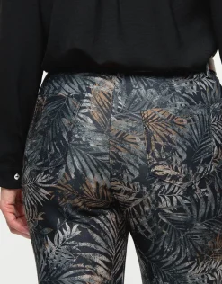 Christine Laure Ajustés|Slims*Pantalon imprimé feuilles