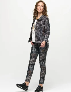 Christine Laure Ajustés|Slims*Pantalon imprimé feuilles