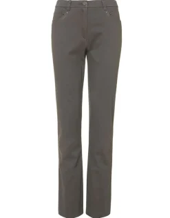 Christine Laure Ajustés|Pantalons*Pantalon kaki en coton