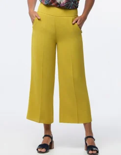 Christine Laure Larges|Pantalons*Pantalon large vert anis