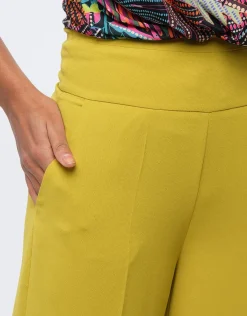 Christine Laure Larges|Pantalons*Pantalon large vert anis