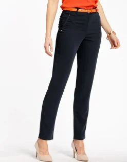 Christine Laure Droits|Pantalons*Pantalon marine city chic