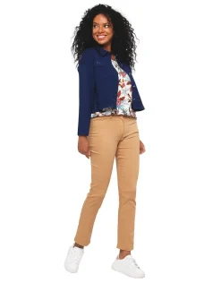 Christine Laure Droits|Pantalons*Pantalon marron taupe