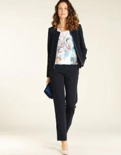 Christine Laure Larges|Droits*Pantalon navy fluide